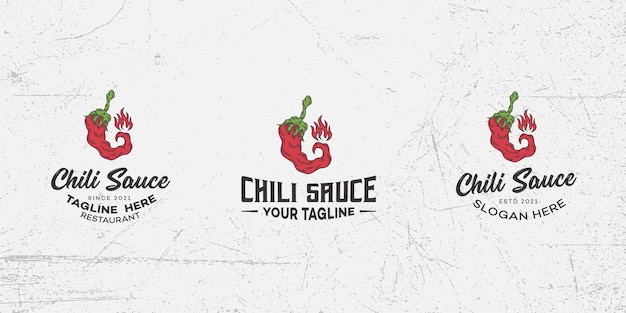 Pikantne Chili Logo Szablon Wektor, Papryka Chili, Ostre Chili, Czerwone Chili, Pikantne Jedzenie