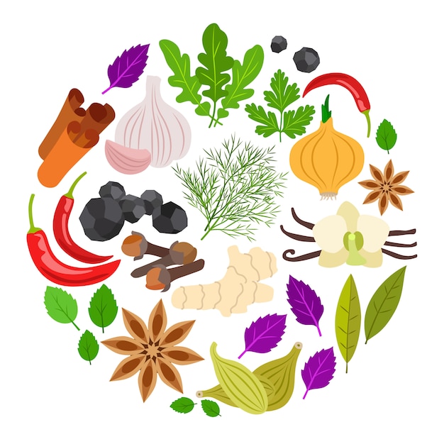 Pikantność kolorowa round ilustracja