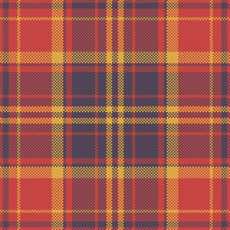 Wektor piksel tło wektor wzór. plaid nowoczesny wzór.