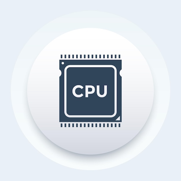 Piktogram ikony procesora CPU