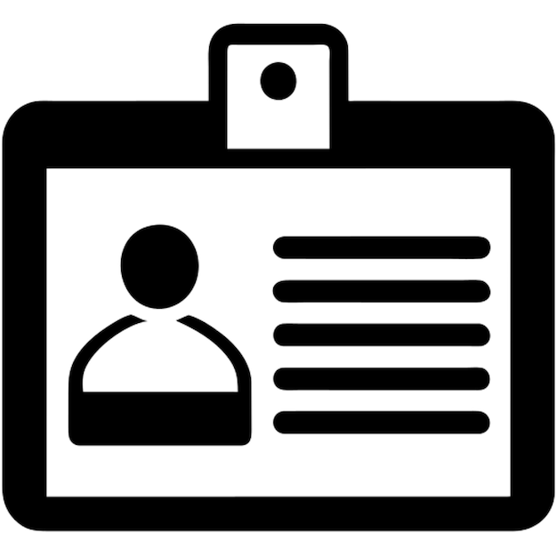 piktogram karty identyfikacyjnej