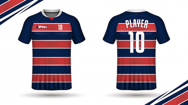 Piłka nożna koszulka szablon sport t shirt design