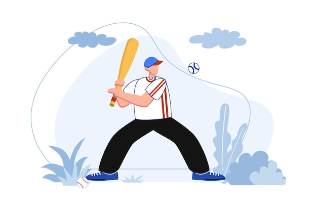 Piłkarz Baseballowy Idący Do Domu Ilustracja