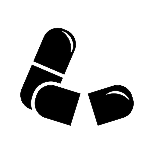 pills kapsuła ikona wektorowy szablon logo modna kolekcja płaski projekt