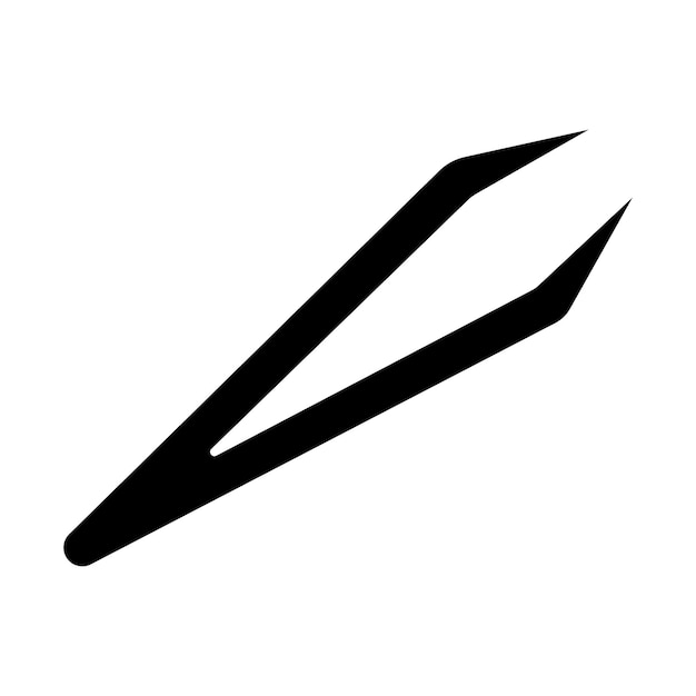 Plik wektorowy pinceta ikona logo wektor szablon projektu