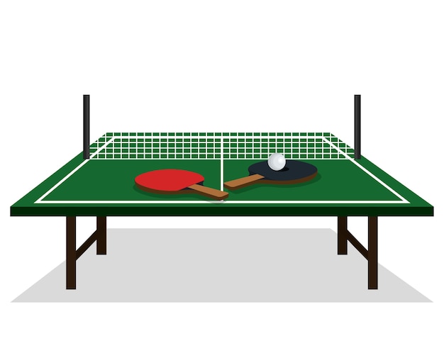 Plik wektorowy ping pong sprzęt sport wektor ilustracja projektu