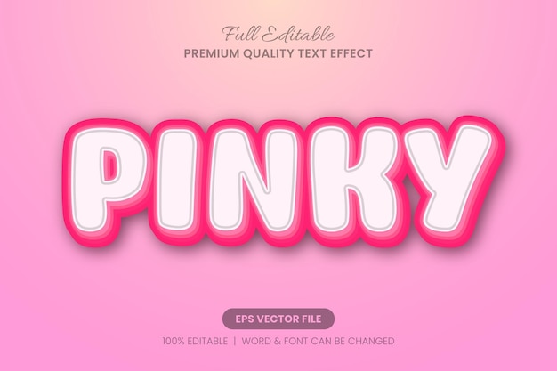 Pinky Bold Editable Text Effect Font Styl graficzny