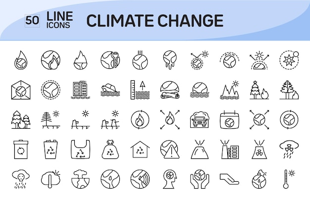 Pionierska kolekcja ikon dotyczących zmian klimatycznych rzucająca światło na pilność i wpływ środowiska