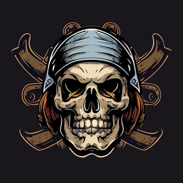 Plik wektorowy pirat czaszki wektor ikona ilustracja