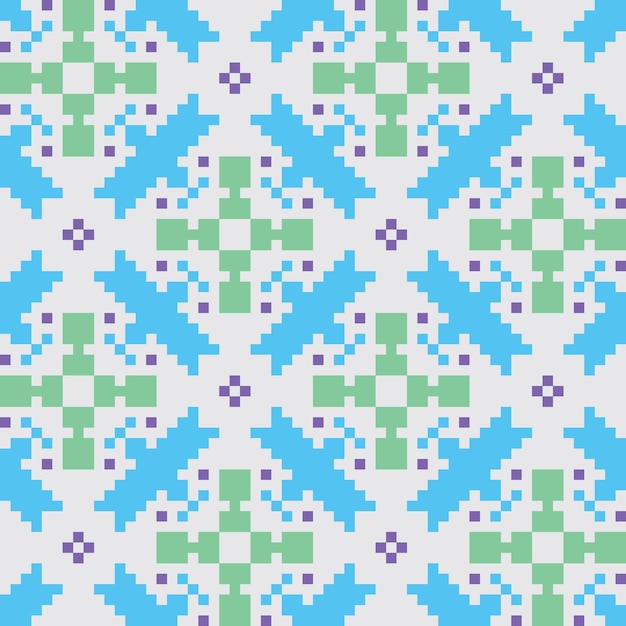 pixel art bezszwony abstrakcyjny wzór vintage estetyka retro sprite design