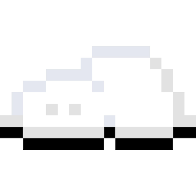 Pixel art game cloud 6