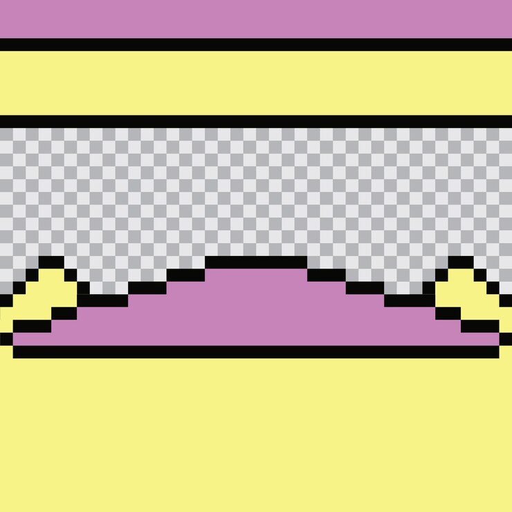 Wektor pixel art projekt szablonu postów w mediach społecznościowych