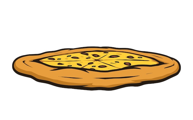 Pizza Z Przodu Ilustracji Wektorowych