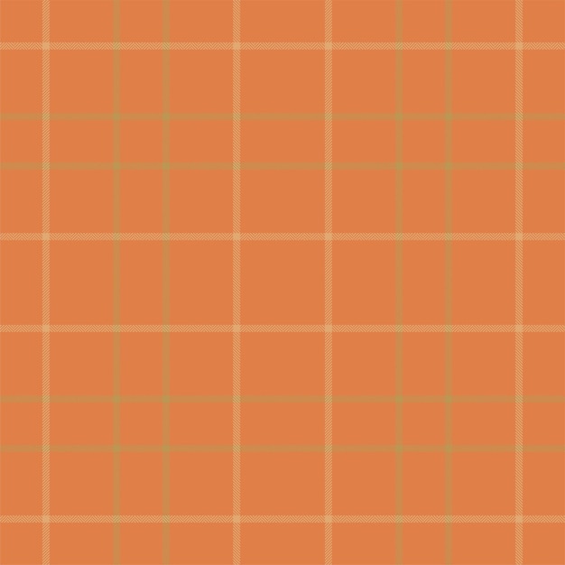 Plaid Bezszwowy Wzór W Kolorze Pomarańczowym Sprawdź Teksturę Tkaniny Wektor Nadruk Na Tkaninie