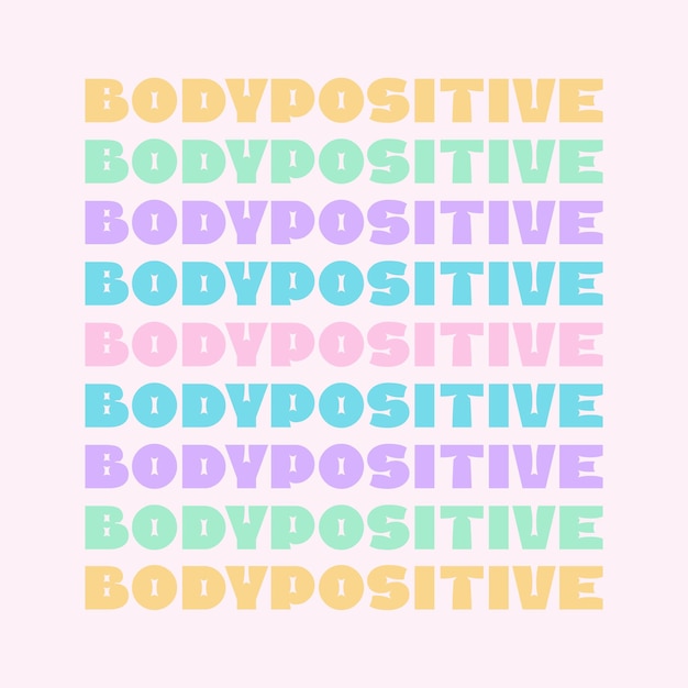 Plakat Bodypositivity.