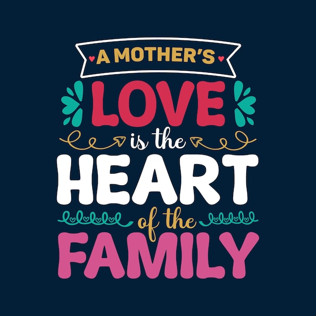 Plakat Dla Matki Serce Jest Miłość Rodziny