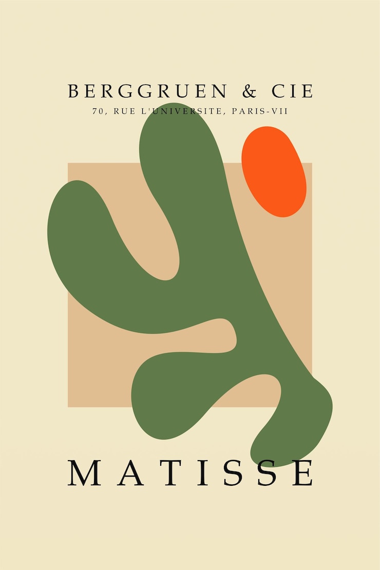 Wektor plakat do dekoracji ścian matisse'a