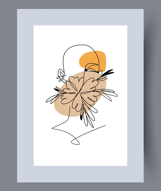 Plakat do druku grafiki wektorowej. Ręcznie rysowane projekt minimalizmu dla skandynawskich wnętrz.