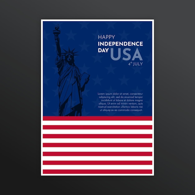 Plakat Dzień Niepodległości Usa