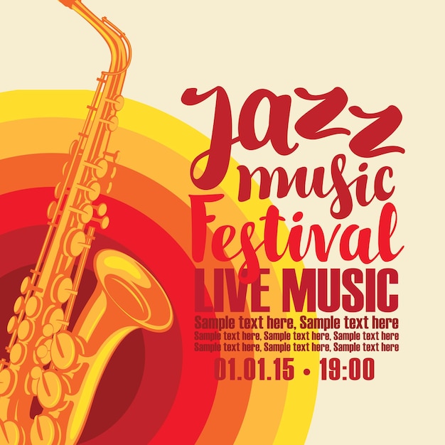 Plakat festiwalu muzyki jazzowej