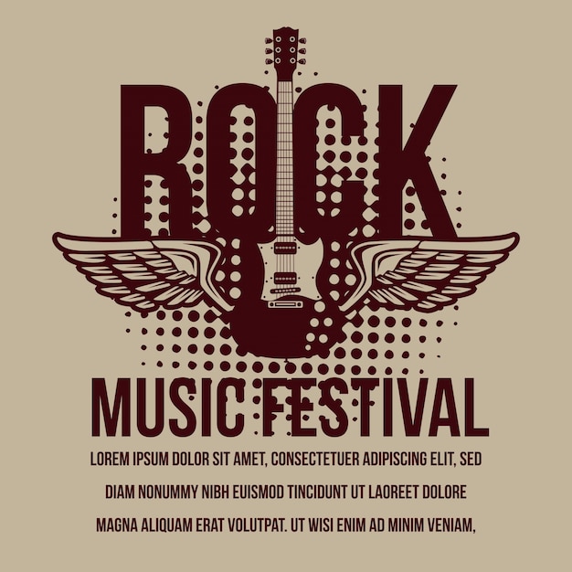 Plakat Festiwalu Muzyki Rockowej