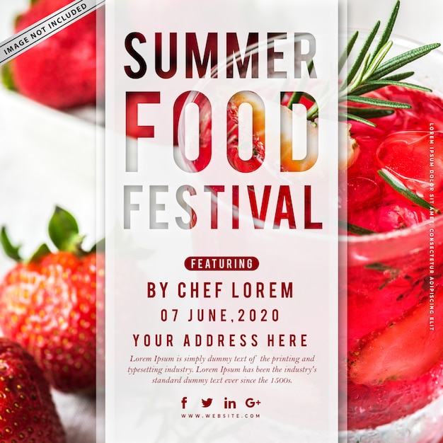 Plakat Festiwalu Summer Food