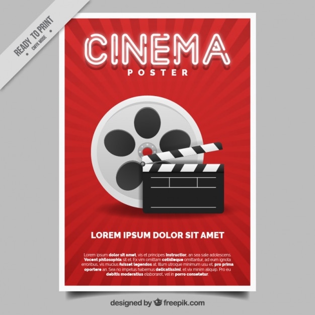 Plik wektorowy plakat filmowy