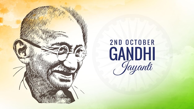 Plik wektorowy plakat gandhi jayanti 2 października