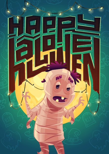 Plakat Halloween. Ilustracja