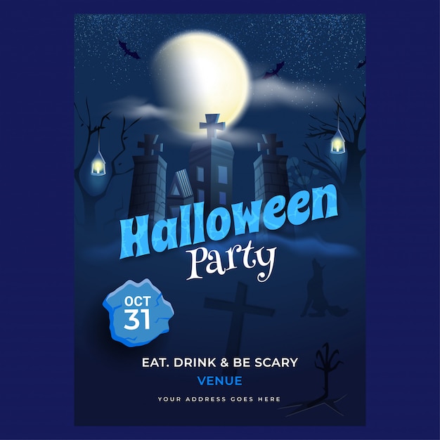 Plakat Halloween Party