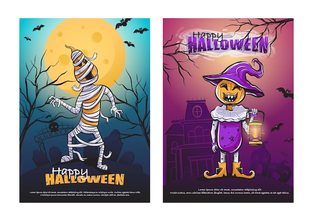 Plik wektorowy plakat halloween