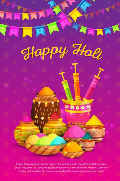 Plakat Happy Holi Festival