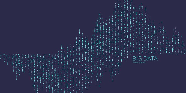 Wektor plakat koncepcyjny big data z wizualizacją korektora lub harmonogramu ilustracja wektorowa do twojego projektu z infografiką