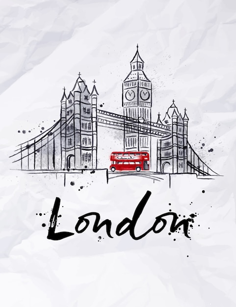 Plik wektorowy plakat londyn