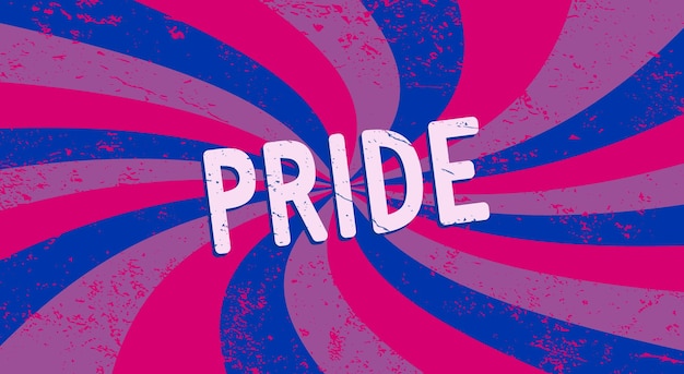 Plakat Lub Baner Z Flagą Biseksualną Dumą Lgbt