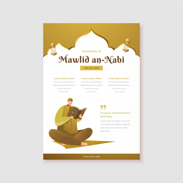 Plakat Mawlid An Nabi