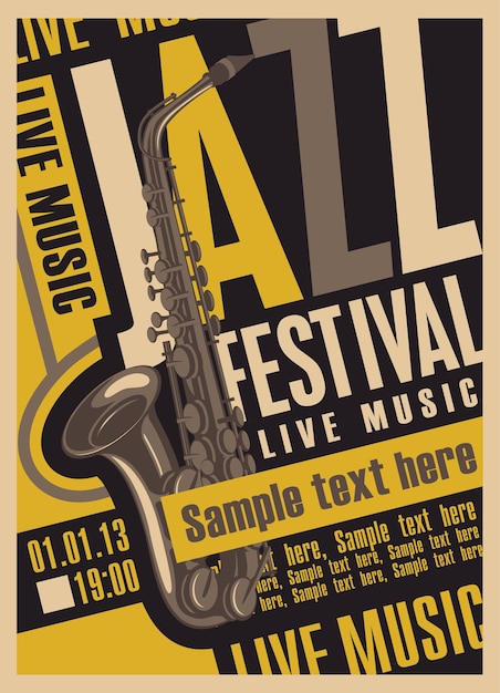 Plakat Na Festiwal Jazzowy