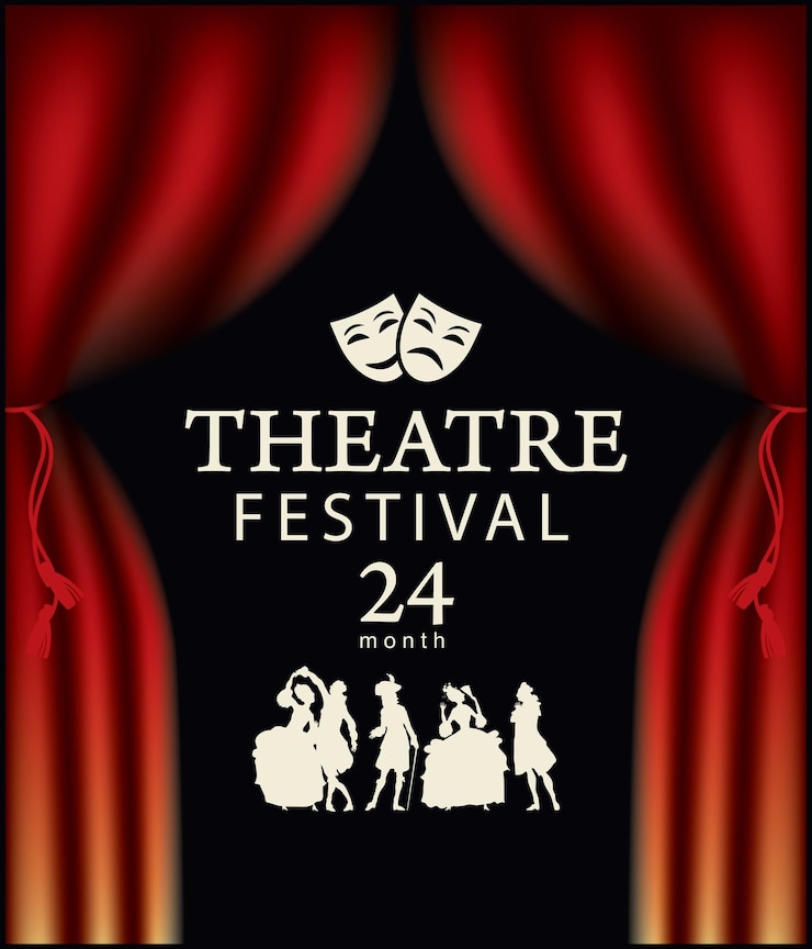 Wektor plakat na festiwal teatralny