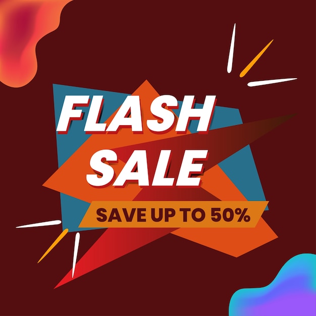 Plakat Projektowy Sprzedaży Flash