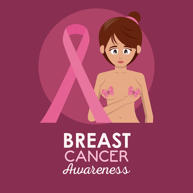 Plik wektorowy plakat raka piersi