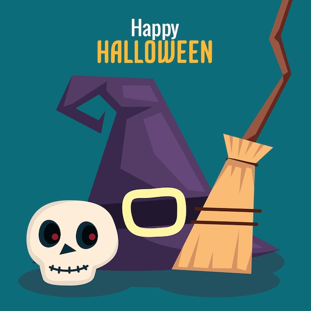 Plakat Z Napisem Happy Halloween