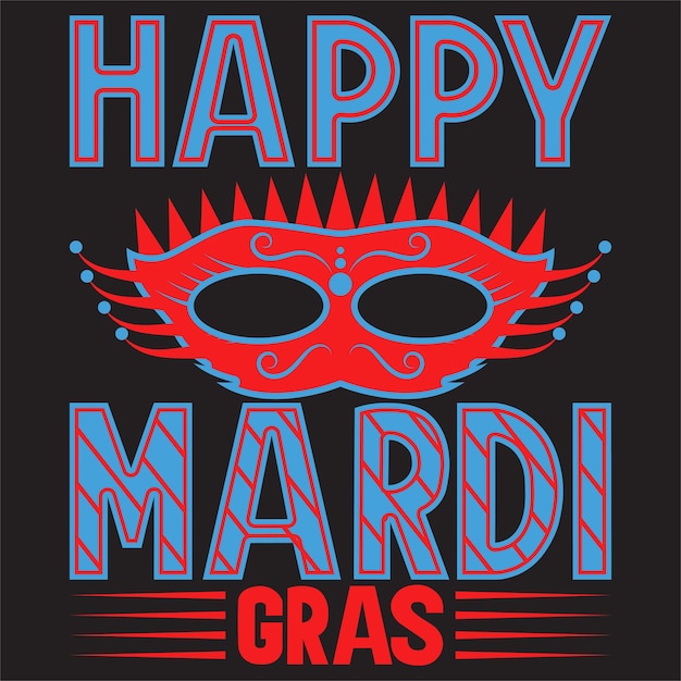 Plakat Z Napisem Happy Mardi Gras