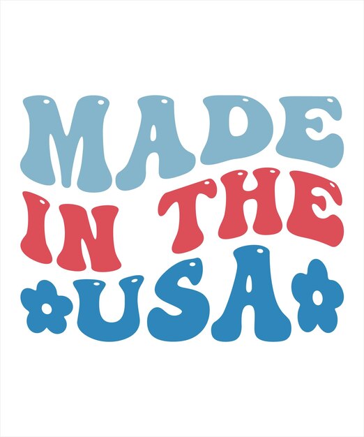 Plakat z napisem made in usa.
