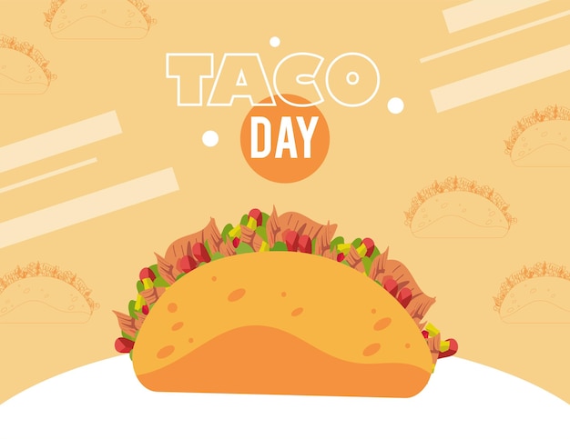 Plakat Z Napisem Taco Day