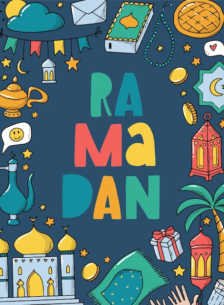 Plakat Z życzeniami Ramadan