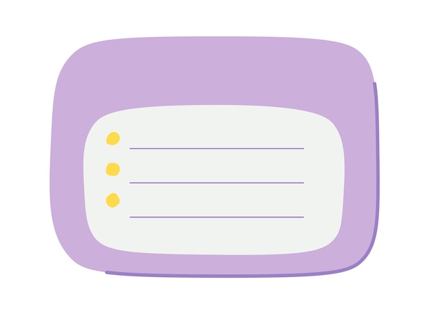 Planer kreskówek Element projektowania Ilustracja wektorowa