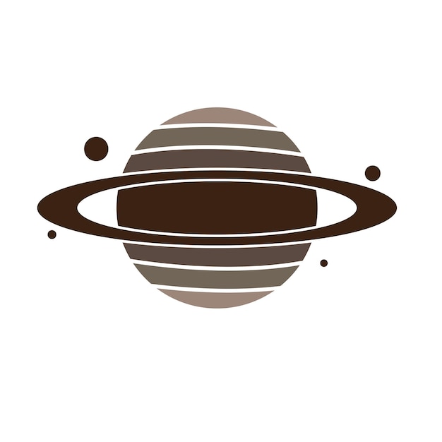 Plik wektorowy planeta saturn logo wektor ilustracja projekt planet logo szablon wektor logo przestrzeni