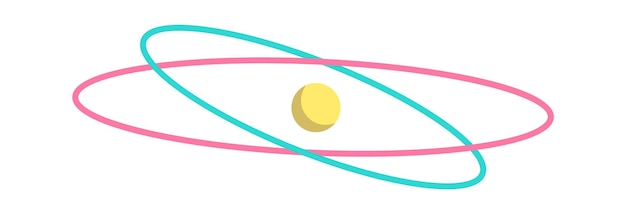 Plik wektorowy planeta z pierścieniami ikona ilustracji wektorowych