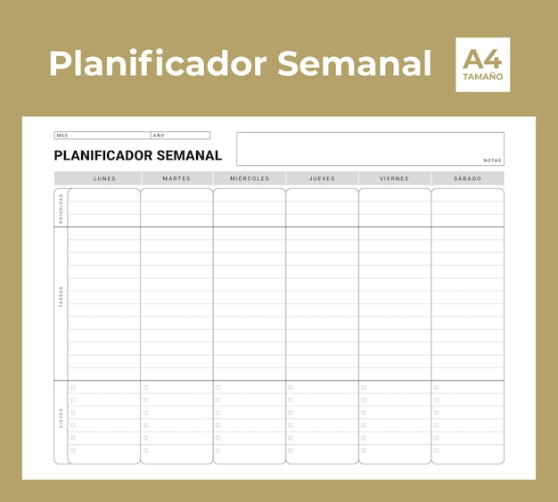 Planificador Semanal