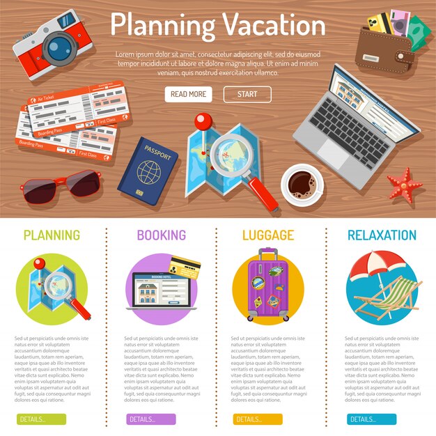 Planowanie Wakacji Infografiki